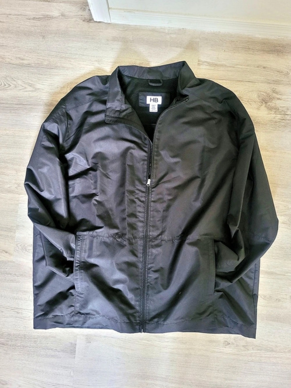 HB Men's Black Windbreaker 2XL Like New